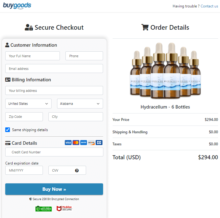 Hydracellum Order Page